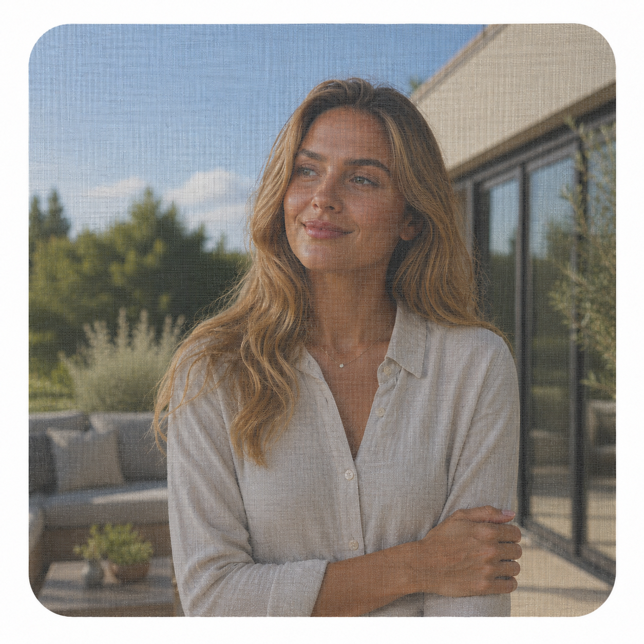 Zicht door EcoScreen Air: transparant met doorzicht